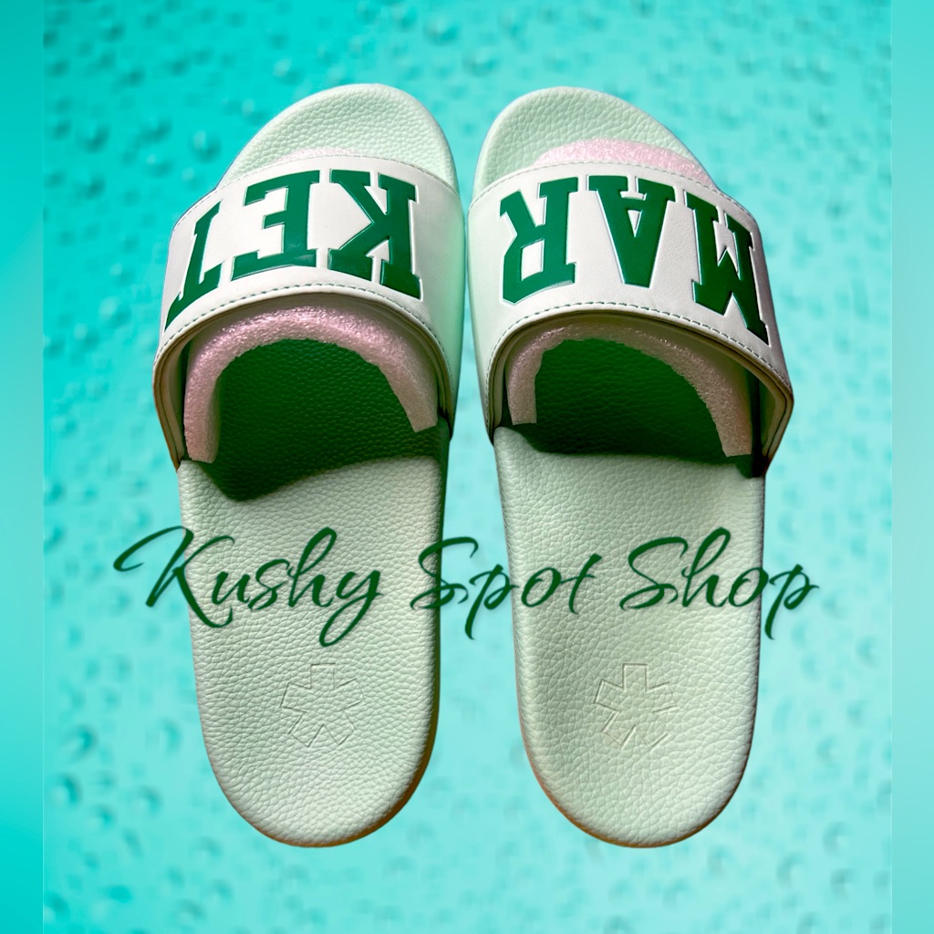 Nib New Market Standard Slides Sage Green Us Mn Sz 10